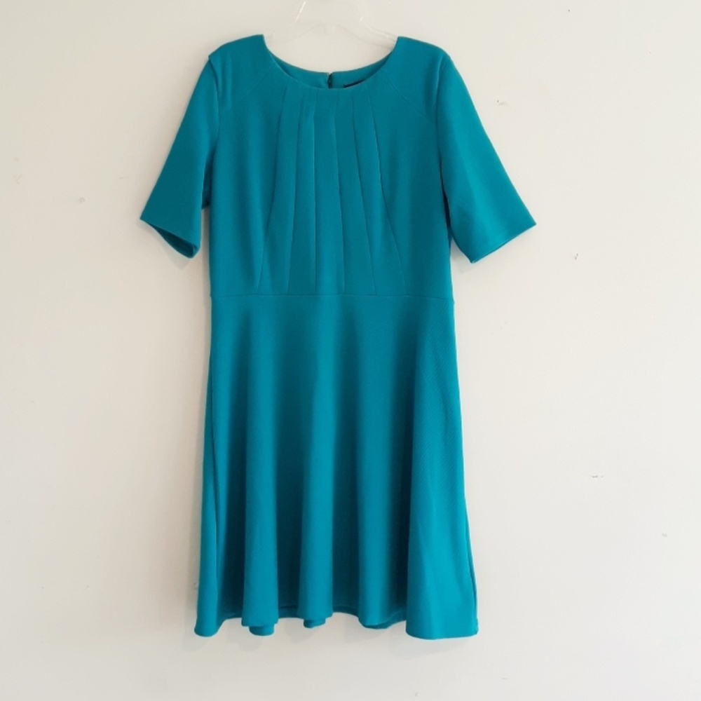 PLUS Teal Midi Dress